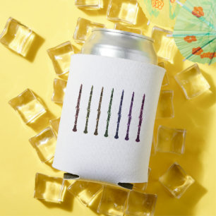 Colourful Clarinet Lineup Woodwind Music Lover Gif Can Cooler