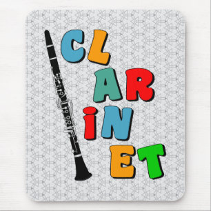 Colourful Clarinet Mouse Pad