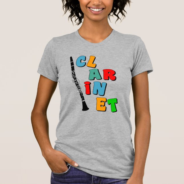 Colourful Clarinet T-Shirt (Front)
