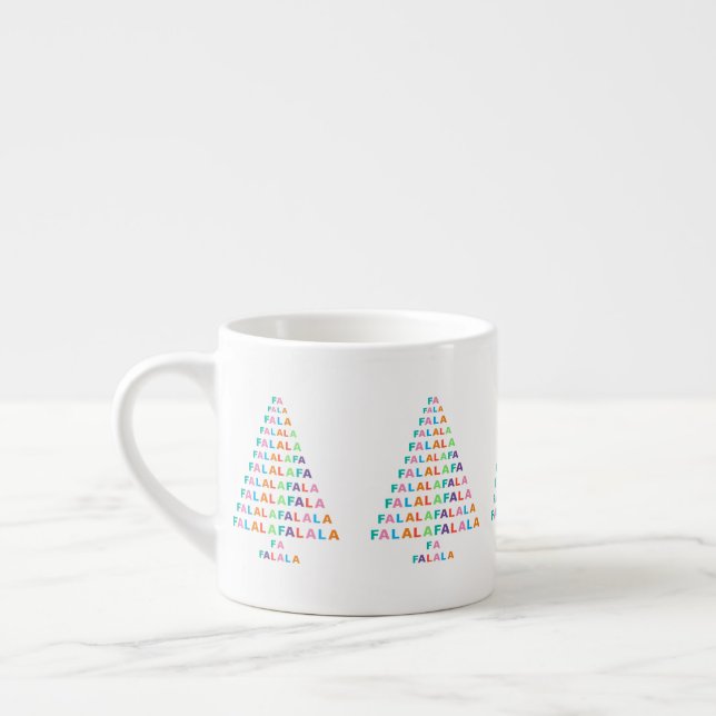 Colourful Classic FA LA LA LA Season Espresso Cup (Left)