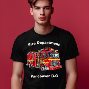 Colourful classic fire truck ready to go! T-Shirt