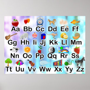 Colourful Classroom ABC Alphabet Poster