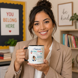 Colourful Classroom Star Finder Teacher Design Mug