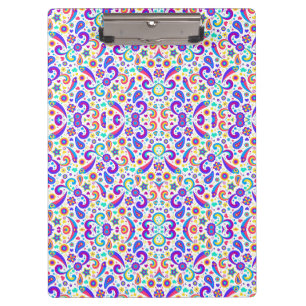 Colourful clipboard with a vibrant