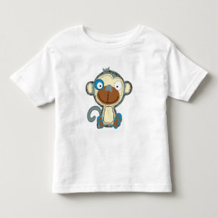 Colourful Cloth Monkey for Kids Toddler T-Shirt
