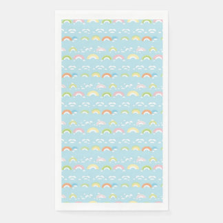 Colourful Cloud and Rainbow Seamless Napkin