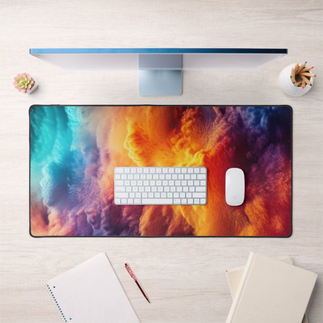 Colourful Clouds Desk Mat (Office 1)