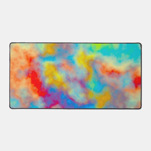 Colourful clouds  desk mat (Front)