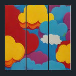 Colourful clouds pop art modern summer<br><div class="desc">Colourful clouds pop art modern summer


made with help from wombo</div>