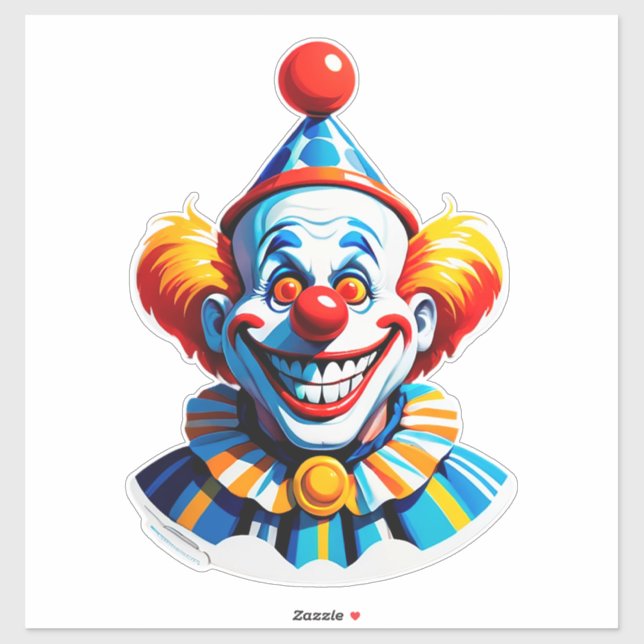 Colourful Clown Character In Bright Costume (Sheet)