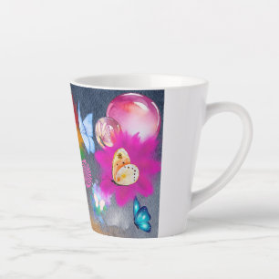 Colourful Clown Character Latte Mug