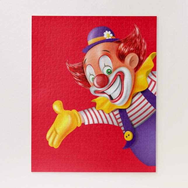 Colourful Clown Face Jigsaw Puzzle (Vertical)