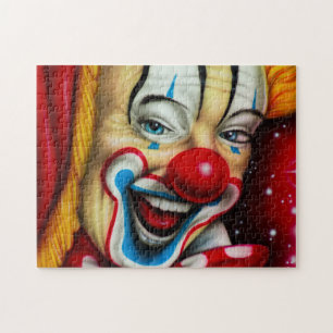 Colourful Clown Face Jigsaw Puzzle