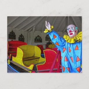 Colourful Clown Postcard