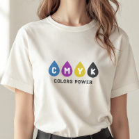 Colourful CMYK Ink Drops Women's T-Shirt