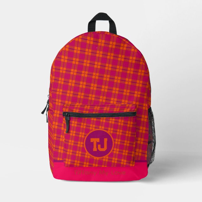 Colourful Coach Basketball Personalised Backpack (Front)