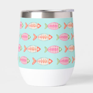Colourful Coastal Summer Fish Pattern