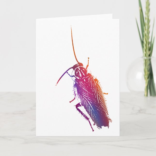 Colourful Cockroach Card (Front)
