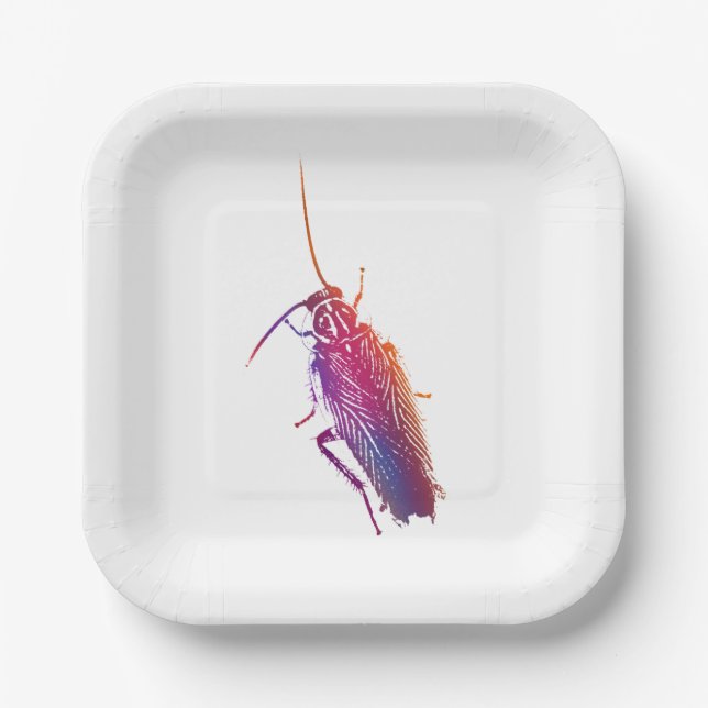 Colourful cockroach plates (Front)