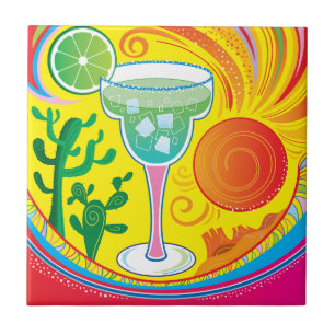 Colourful Cocktail Ceramic Tile