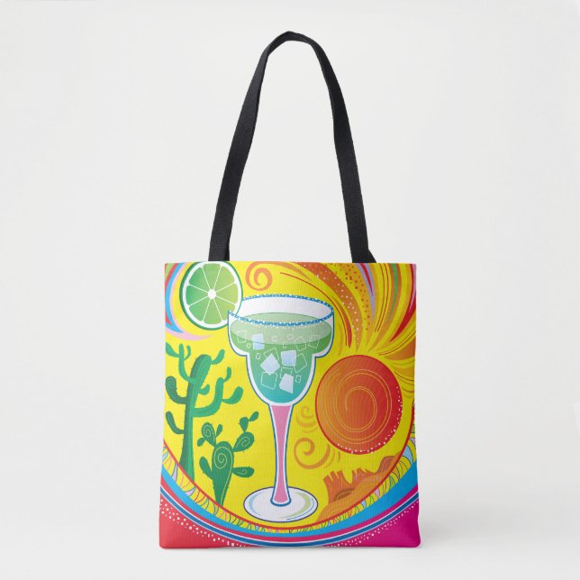 Colourful Cocktail Tote Bag (Front)