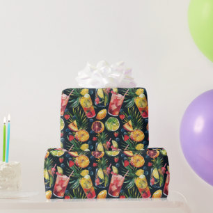Colourful Cocktails Wrapping Paper
