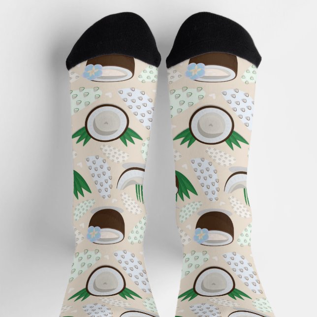 Colourful coconut pattern socks (Top)