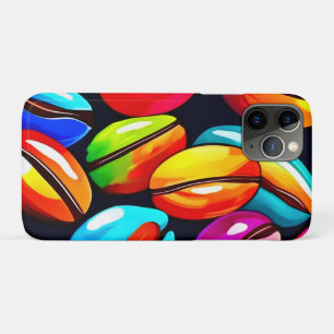 Colourful Coffee Bean Abstract Art iPhone 11 Pro Case