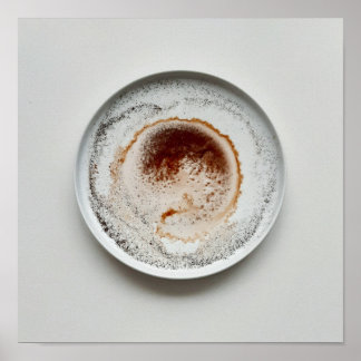 Colourful coffee grounds texture abstract art 20 poster