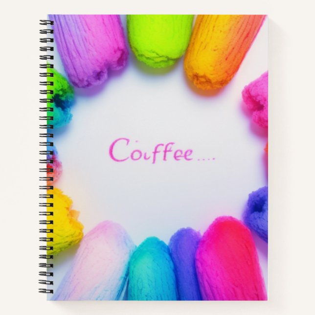 colourful coffee notebook (Front)