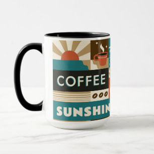 Colourful Coffee Quotes Mug