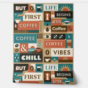 Colourful Coffee Quotes Wallpaper