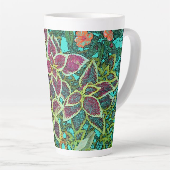 Colourful Coleus Latte Mug (Right Angle)