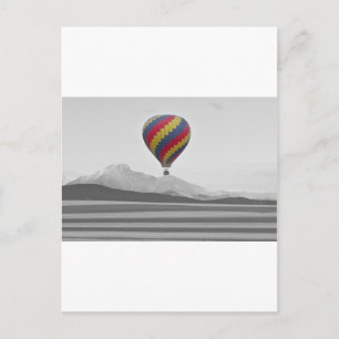 Colourful Colorado Hot Air Balloon and Longs Postcard