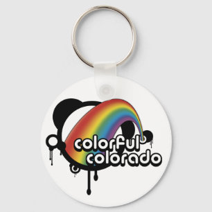colourful colorado. key ring