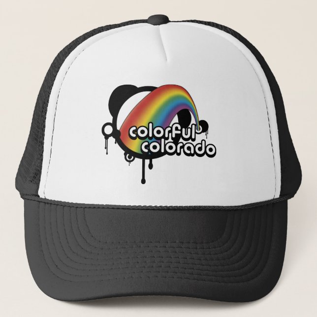 colourful colorado. trucker hat (Front)