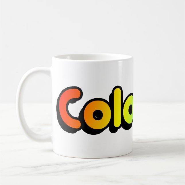 colourful colorado. v2. coffee mug (Left)