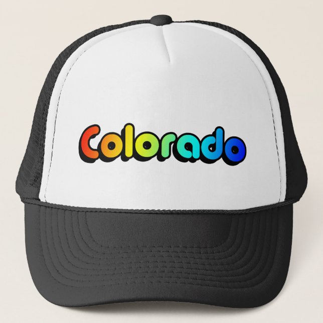 colourful colorado. v2. trucker hat (Front)