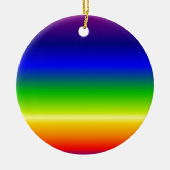 Colourful Colour Customised Designer Ceramic Tree Decoration (Front)