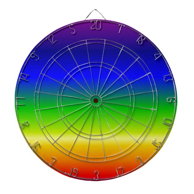 Colourful Colour Customised Designer Dartboard (Front)