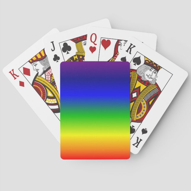 Colourful Colour Customised Designer Playing Cards (Back)