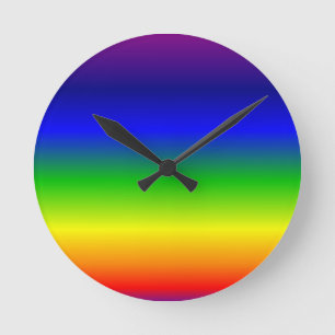 Colourful Colour Customised Designer Round Clock