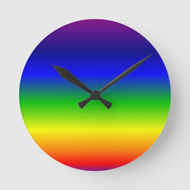 Colourful Colour Customised Designer Round Clock (Front)