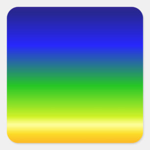 Colourful Colour Customised Designer Square Sticker