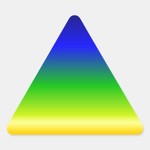 Colourful Colour Customised Designer Triangle Sticker