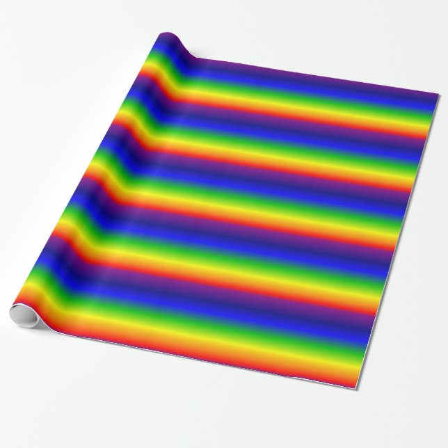 Colourful Colour Customised Designer Wrapping Paper (Unrolled)