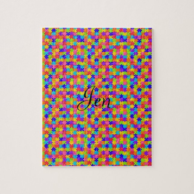 Colourful Colour Puzzle Jigsaw Puzzle (Vertical)