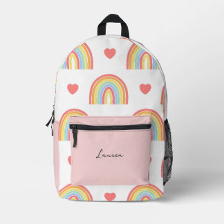 Colourful Colour Rainbow kids Printed Backpack