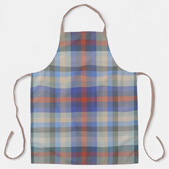 Colourful Colours Of The Year Chequered Pattern    Apron (Front)