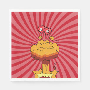 Colourful Comic Book Pop Art Wedding Napkin